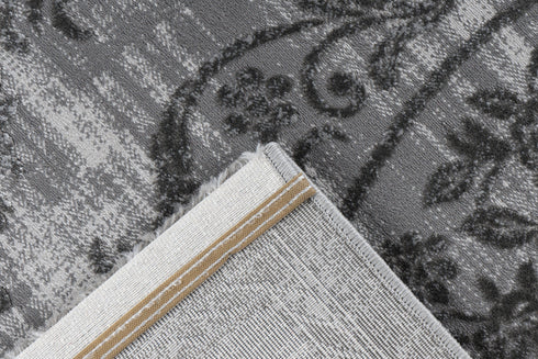 Grey White Turkish Rug - ADORE RUGS and FLOORING